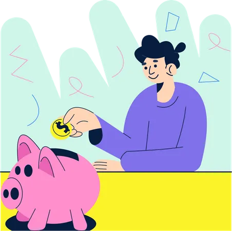 Ahorros  Ilustración