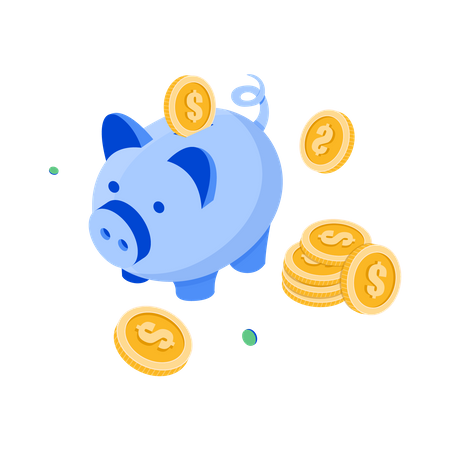 Ahorro de dinero  Illustration