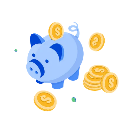 Ahorro de dinero  Illustration