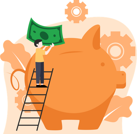 Ahorro financiero  Ilustración