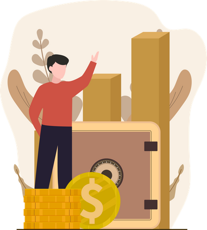Ahorro financiero  Ilustración