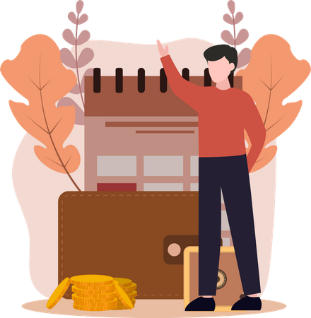 Ahorro financiero  Ilustración