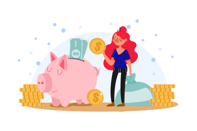 Ahorros  Ilustración