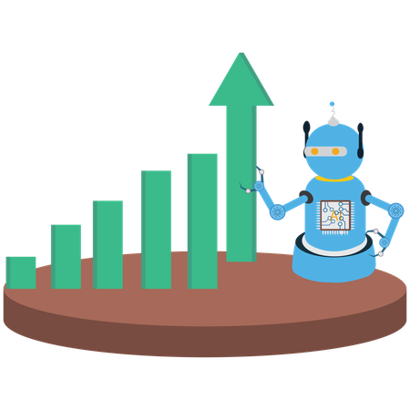 AI優位ロボット  イラスト