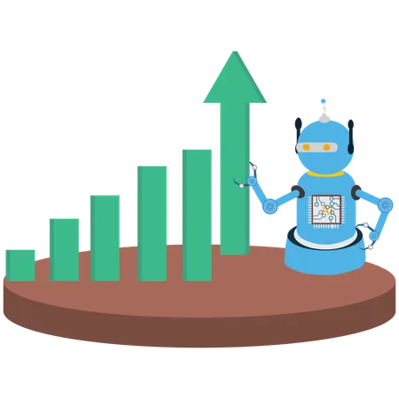 AI優位ロボット  イラスト