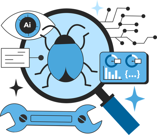 Análisis e investigación de errores de Ai.  Ilustración