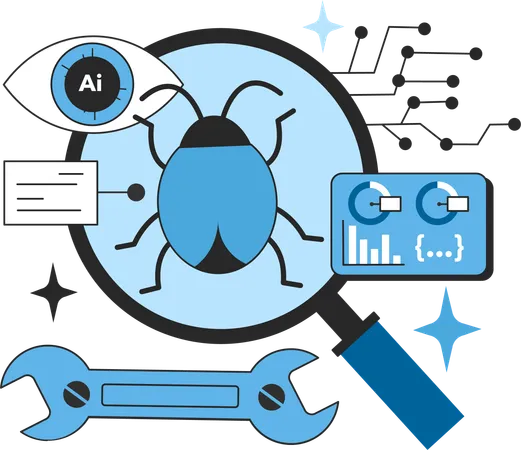 Análisis e investigación de errores de Ai.  Ilustración