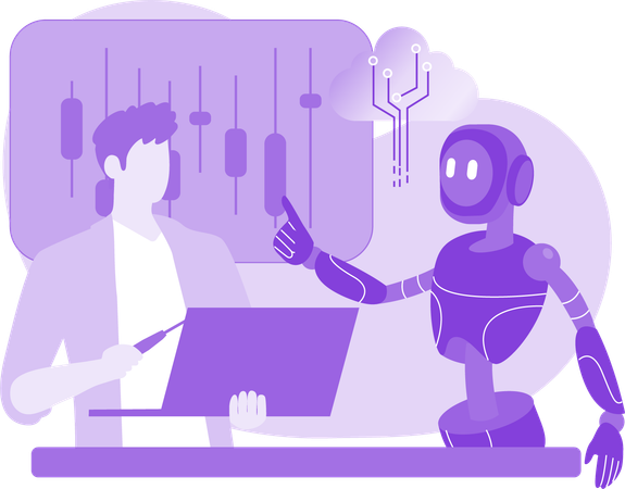 Ai Assistant Control Panel  Illustration