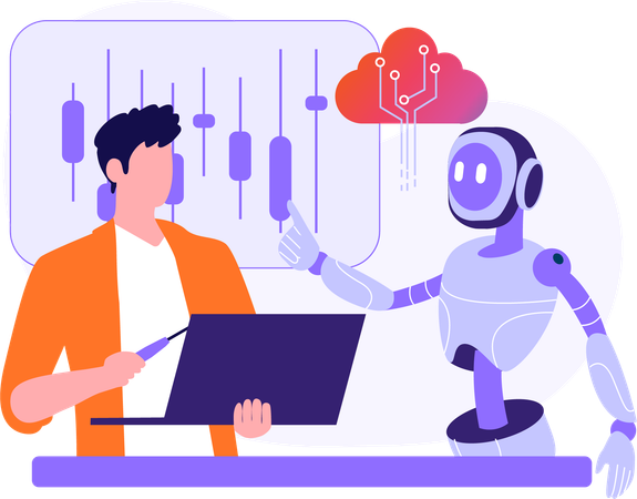 Ai Assistant Control Panel  Illustration