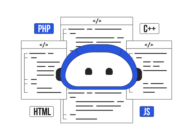 AI assisted coding  Illustration