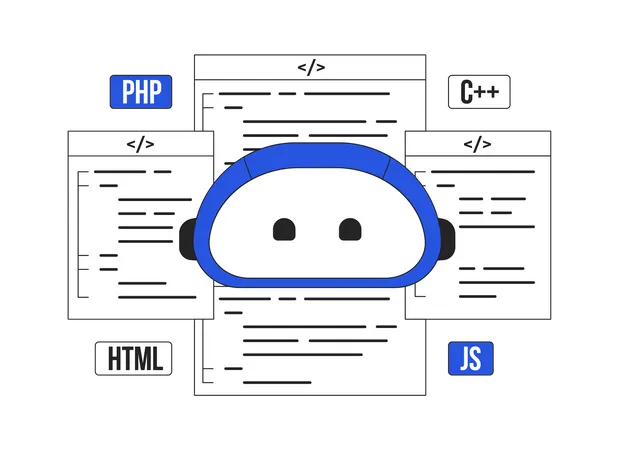 AI assisted coding  Illustration