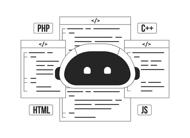 AI assisted coding  Illustration