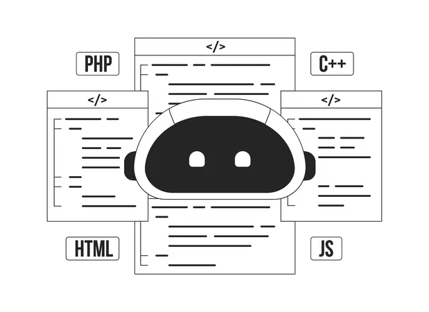 AI assisted coding  Illustration