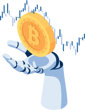 AI Bitcoin analysis  Illustration