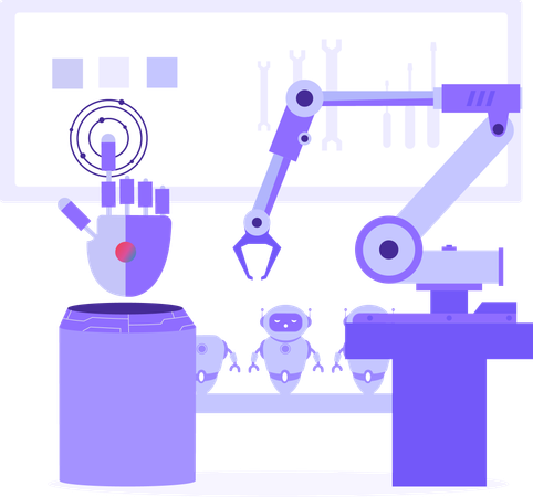 Ai Bot Automation  Illustration