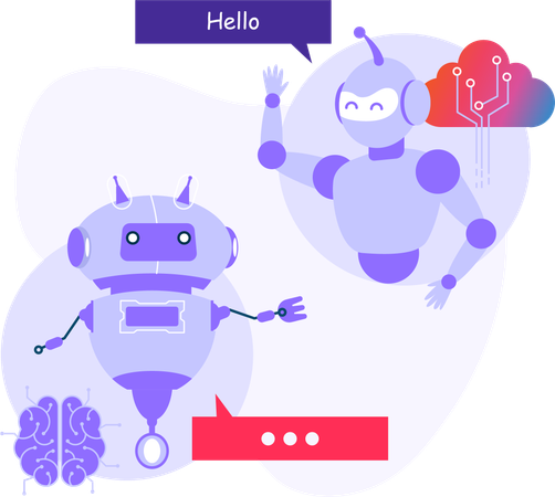 Ai Bot Chatting  Illustration