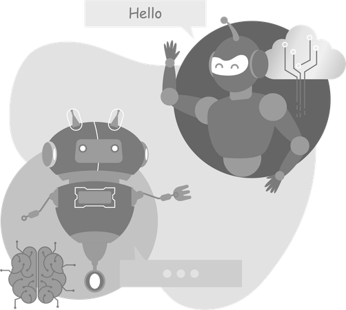 Ai Bot Conversation  Illustration