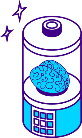 AI brain  Illustration