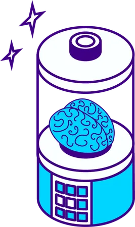 AI brain  Illustration