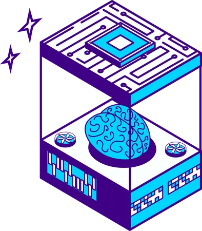 AI brain  Illustration
