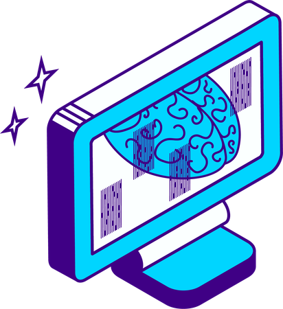 AI brain  Illustration