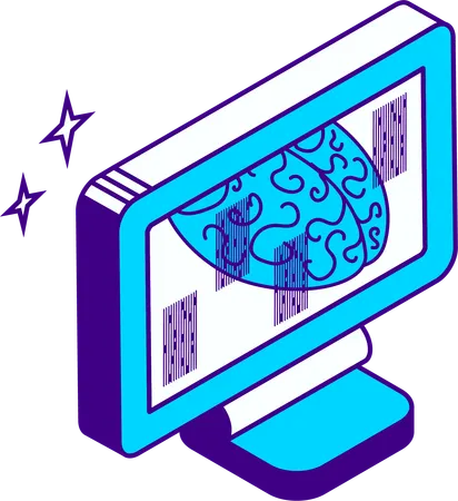 AI brain  Illustration