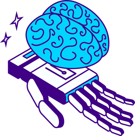 AI brain  Illustration