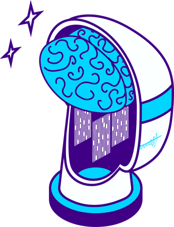 AI brain  Illustration