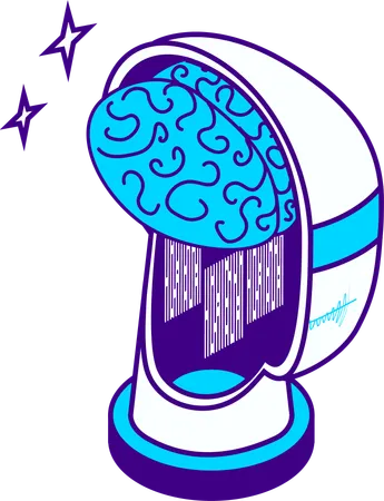AI brain  Illustration