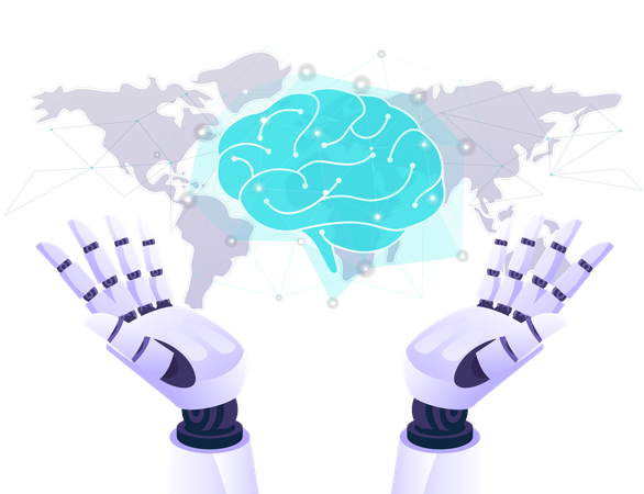 AI Brain Technology Illustration