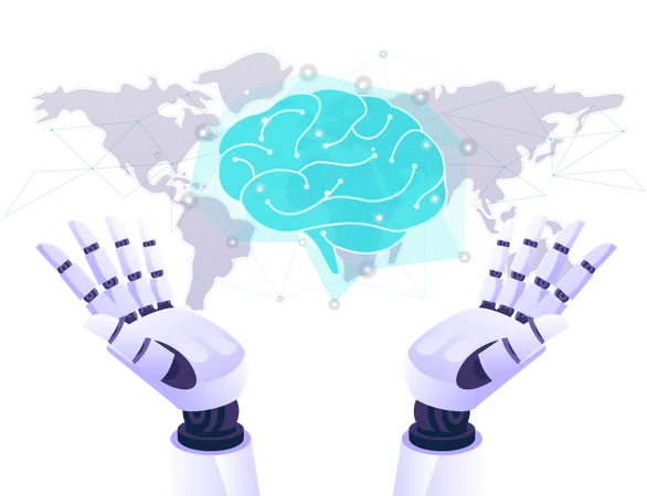 AI Brain Technology Illustration