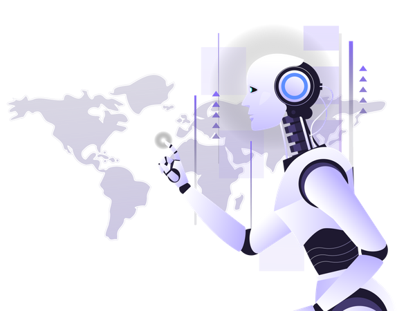 AI Brain Technology  Illustration