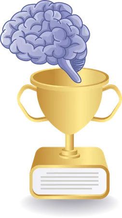 Ai brain wins trophy  Illustration