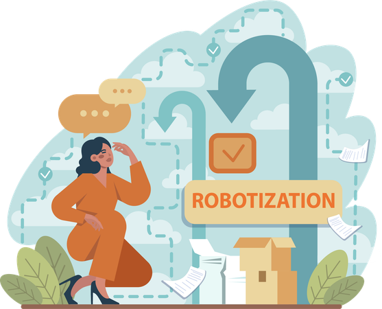 AI Business  Illustration