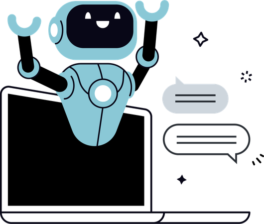Tu as un chatbot  Illustration