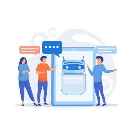 AI chatbot  Illustration