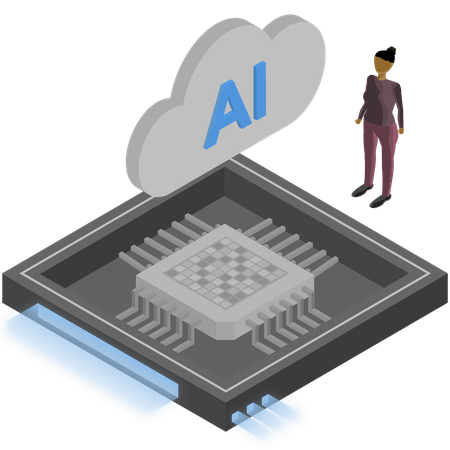 Ai chip  Illustration