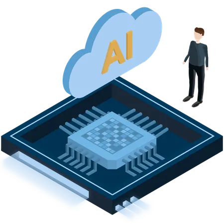 Ai Chip Architecture  Illustration