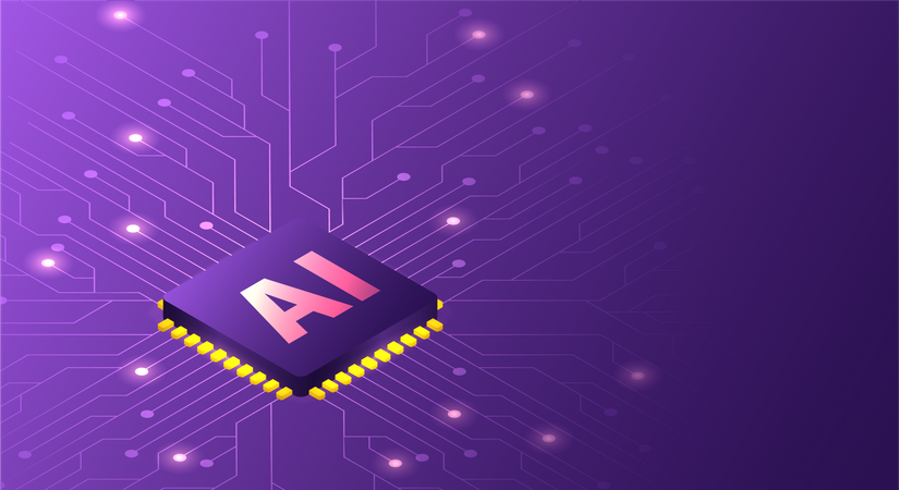 AI chip  Illustration