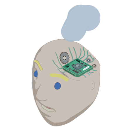 Ai Chip  Illustration