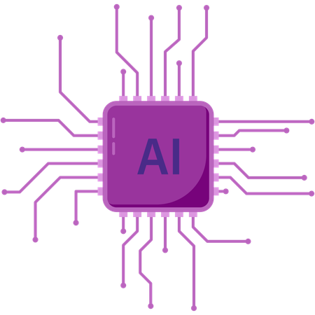 Ai chip processor  Illustration