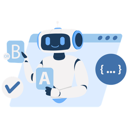 AI Choice Selection  Illustration