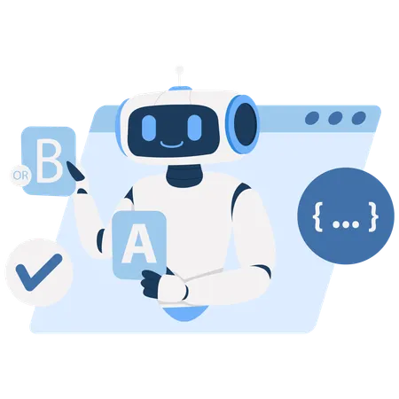 AI Choice Selection  Illustration