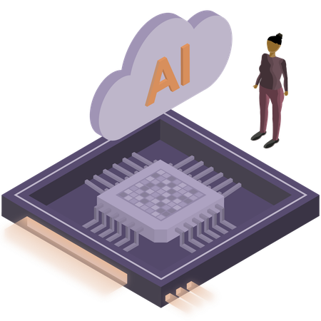 Analyse du cloud par l'IA  Illustration