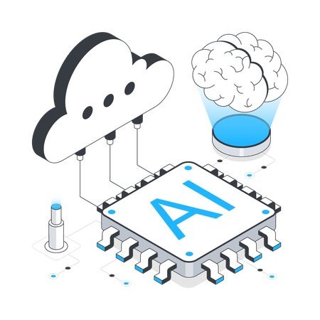 Ai Cloud  Illustration