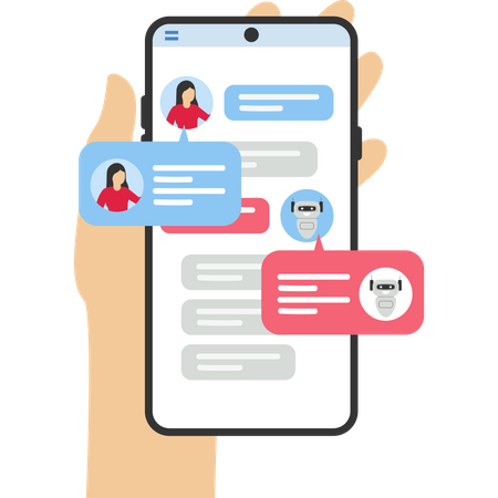 Ai customer service  Illustration