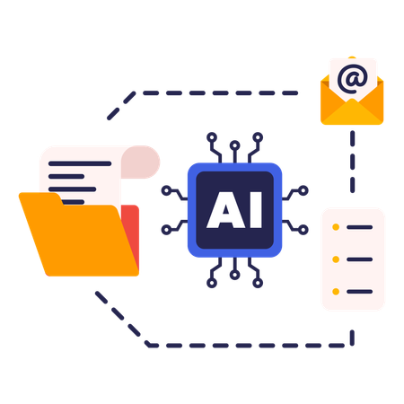 AI data planner assistant  Illustration