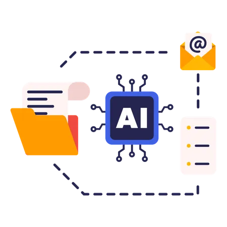 AI data planner assistant  Illustration