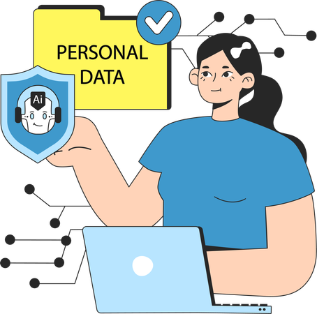 AI Data security  Illustration