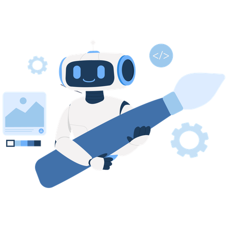 AI 디자인 어시스턴트  일러스트레이션